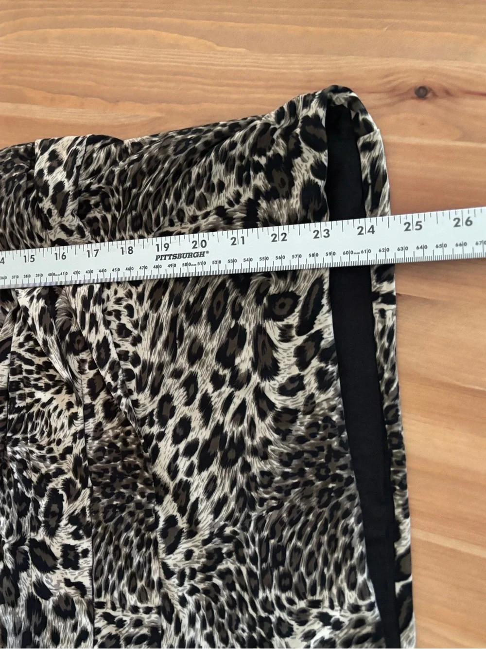 Tano Strapless Leopard Print Bodycon Dress - Black & Cream